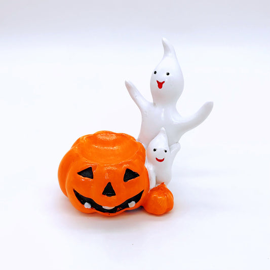 Crystal resin Ghost pumpkin sphere stands