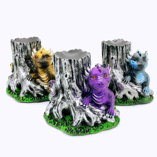 Crystal resin dragon sphere stands