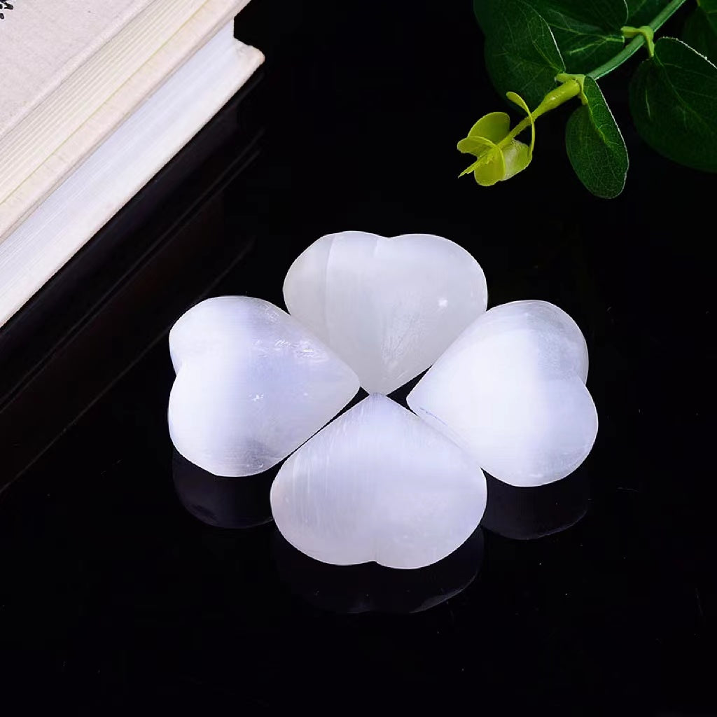 Selenite hearts