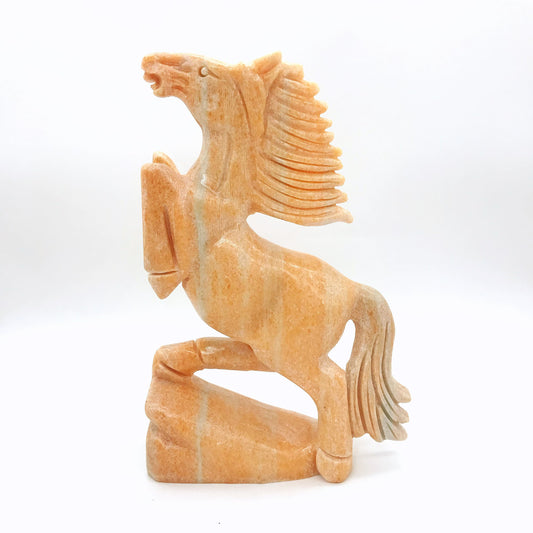 Sunstone horse carving