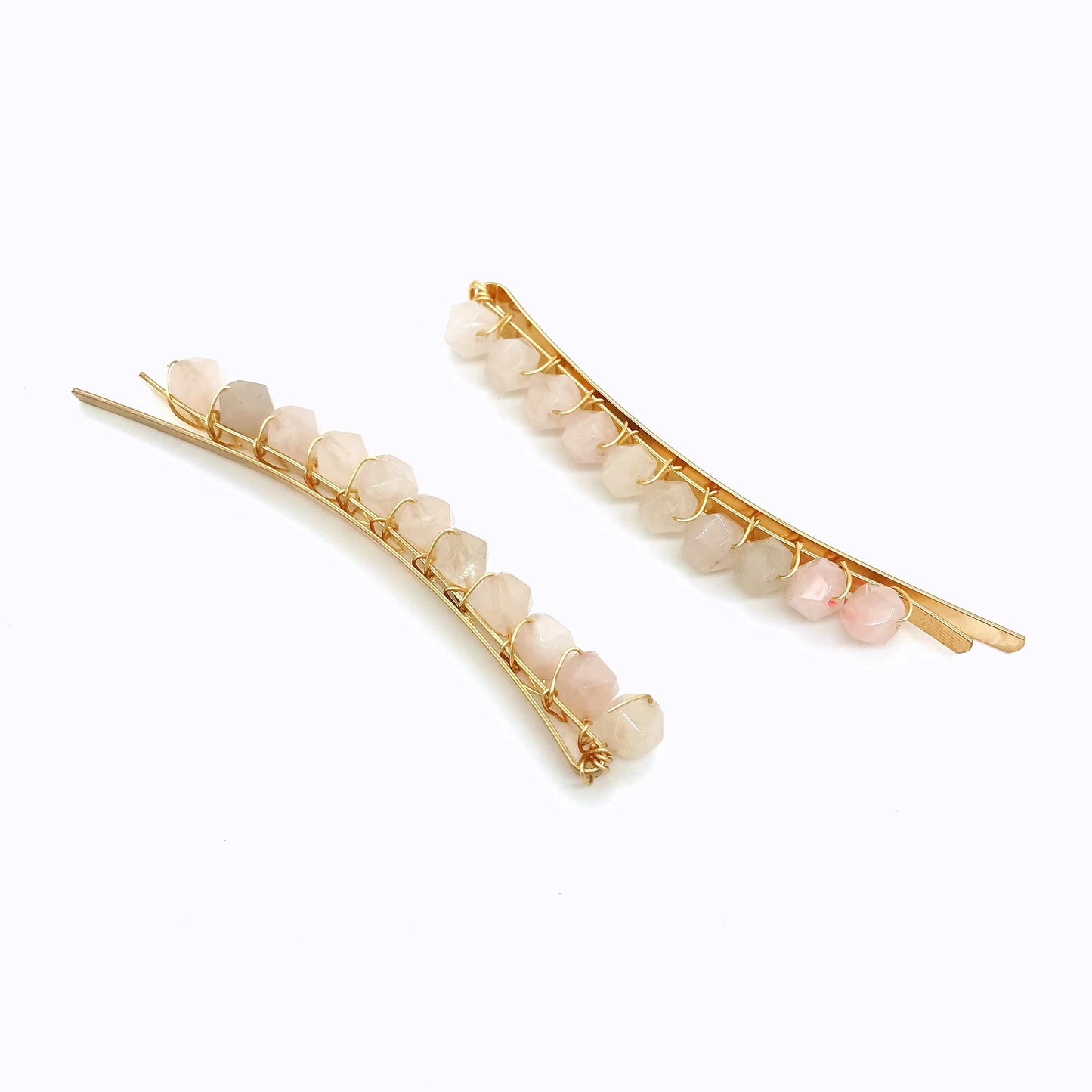 Crystal facets hair pin