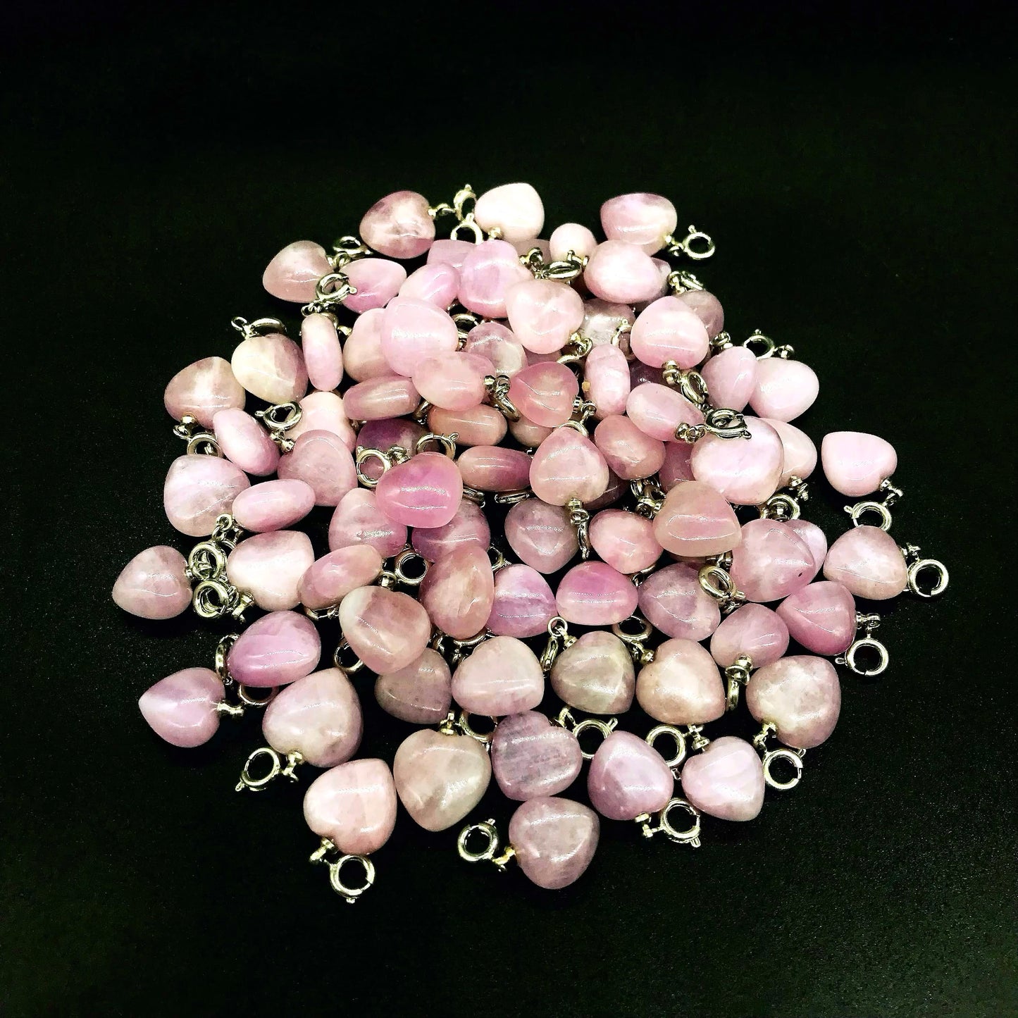 Kunzite heart pendant