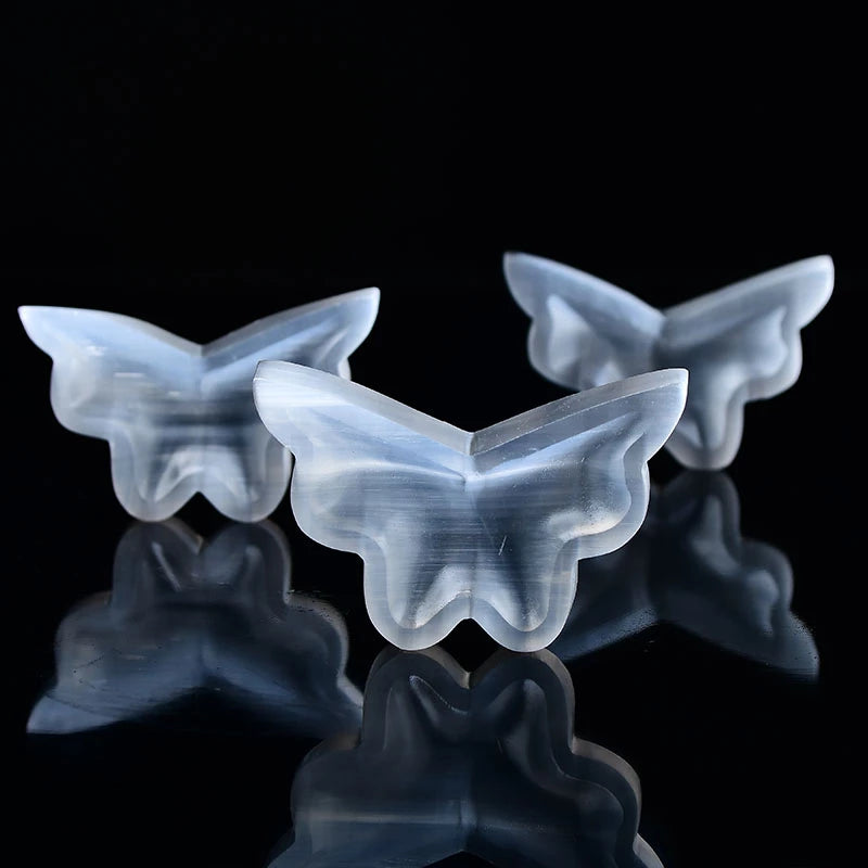 Selenite butterfly bowl
